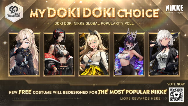 . NIKKE presenta el evento de votación Doki Doki NIKKE Global Popularity Poll para coronar a la Diosa de la Victoria