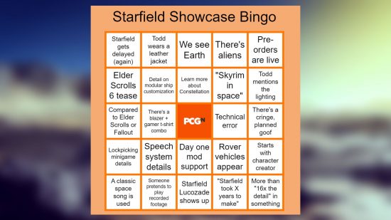 Únete a nosotros para jugar al bingo del Starfield Showcase