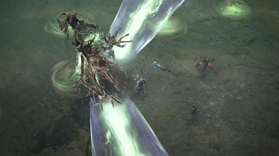 El jefe del mundo Errante de la Muerte de Diablo 4 usa siete mecanismos diferentes, incluida una ola que se propaga por la arena.