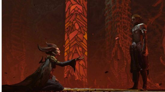 Explicación del final de Diablo 4: Lilith se desvanece en polvo mientras tu personaje observa.