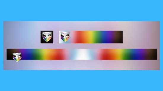 The Infinite Prismatic en un fondo azul: Obtén un emblema de orgullo de Destiny 2 por tu colaboración con la Fundación Bungie.